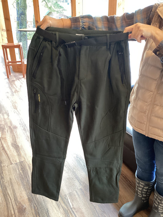 Hb Cargo Pants with Belt / Fleece Lined Joggers