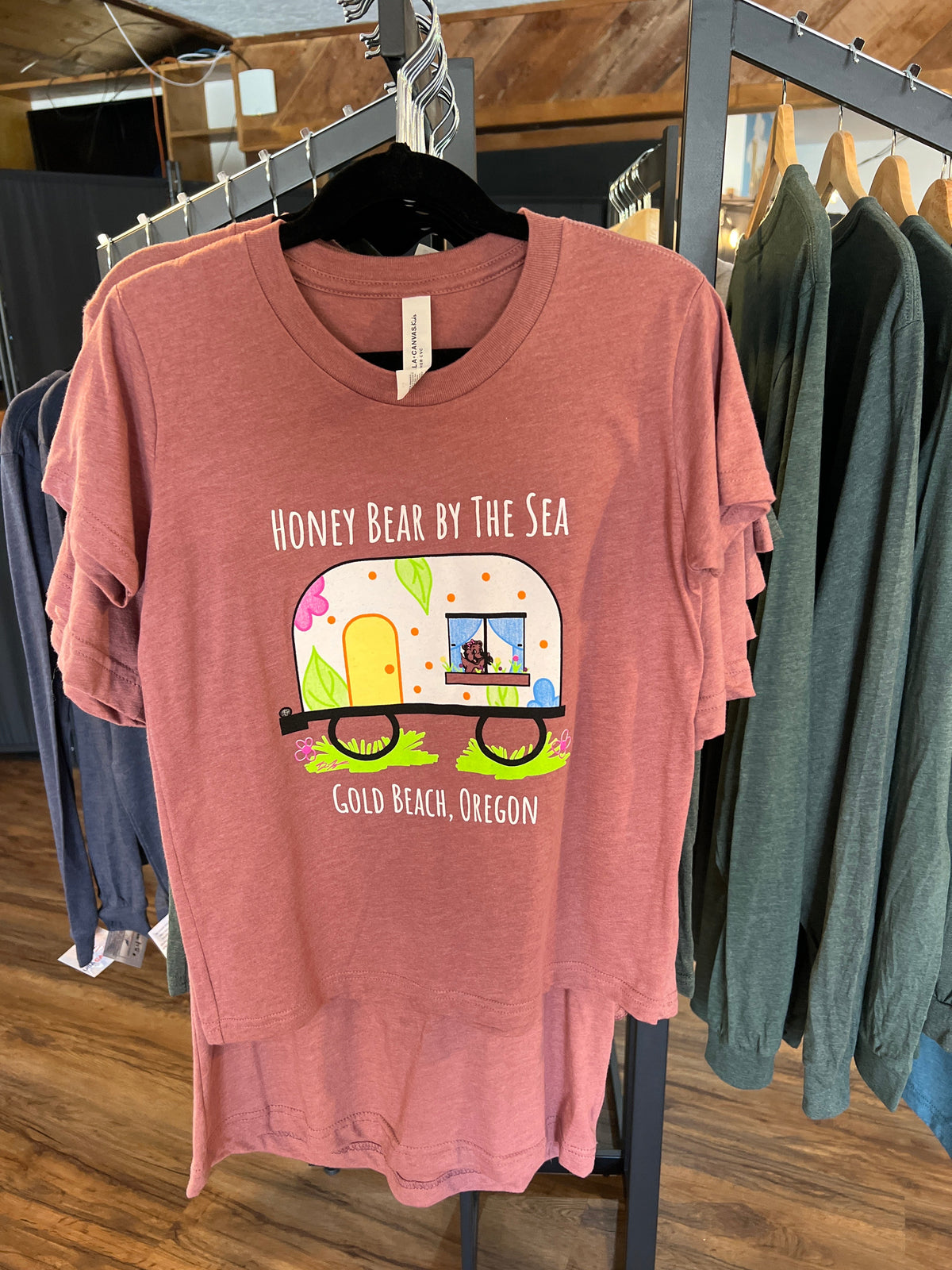 Honey Bear By the Sea Scene Youth Shirt