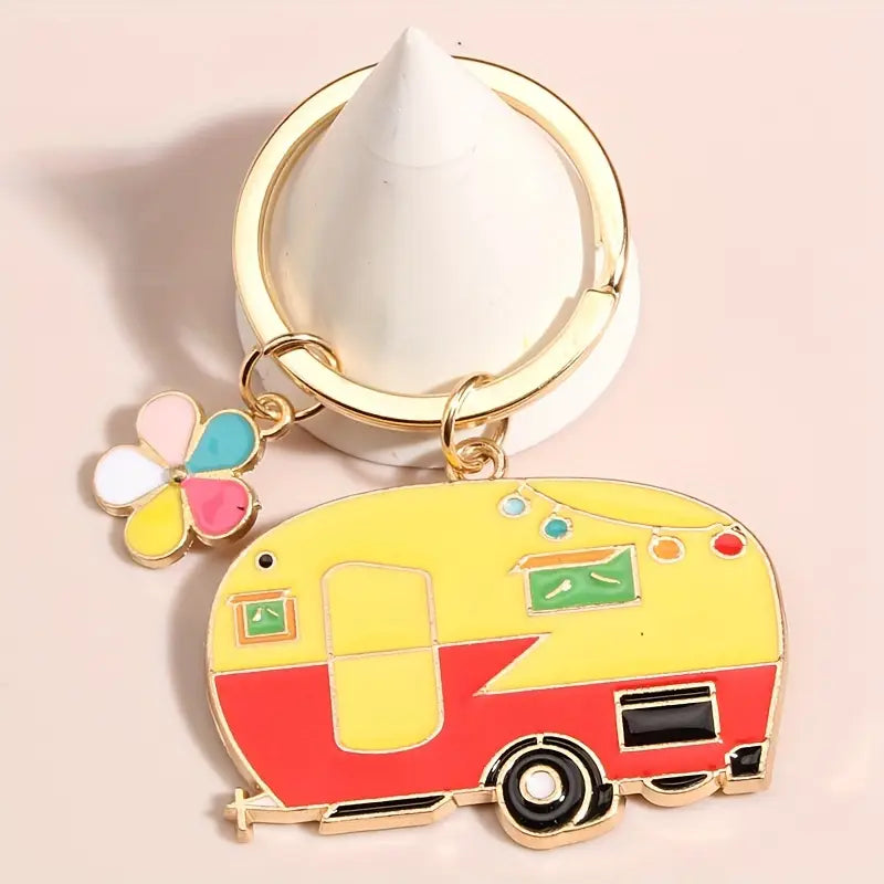 Retro Camper Keychain