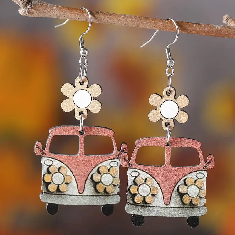 Volkswagen Flower Earrings